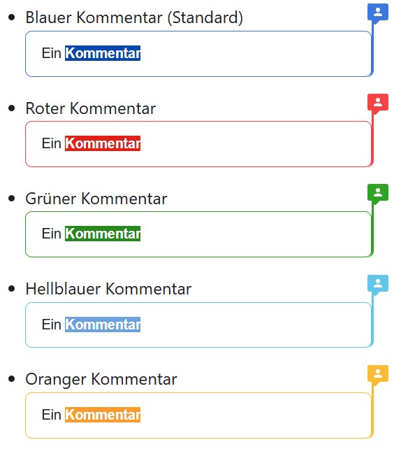 Geöffnete Kommentare